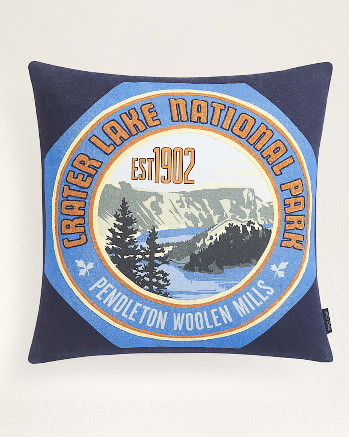 CRATER LAKE NATIONAL PARK PATCH PILLOW